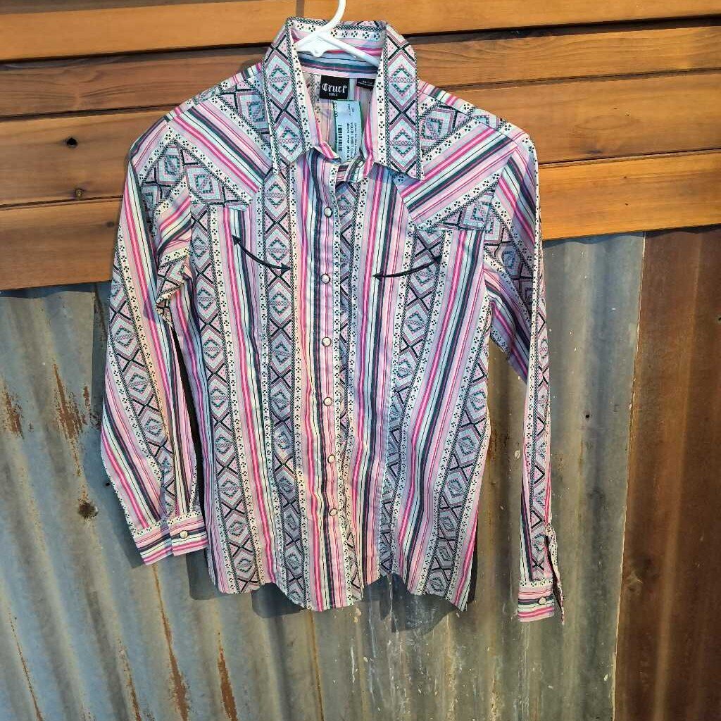 Long sleeve snap- girls