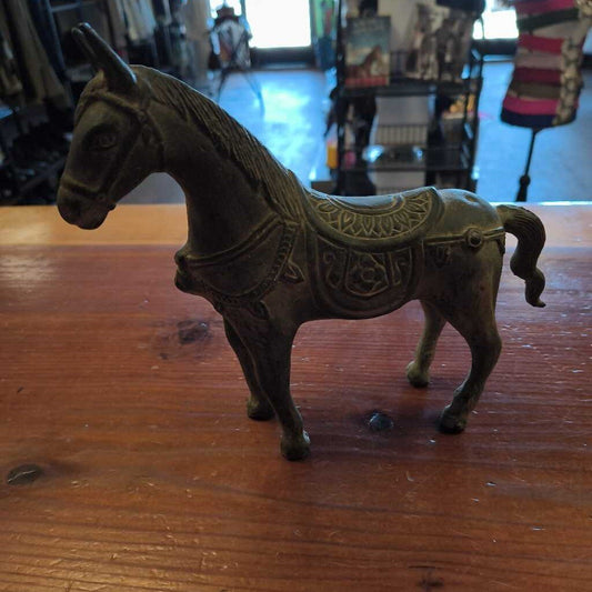 Stone carved horse