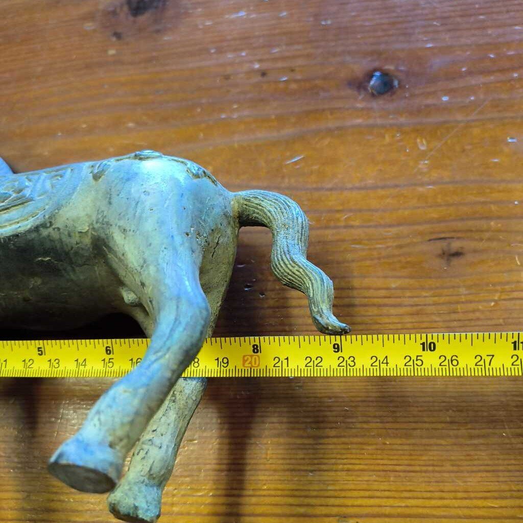 Stone carved horse
