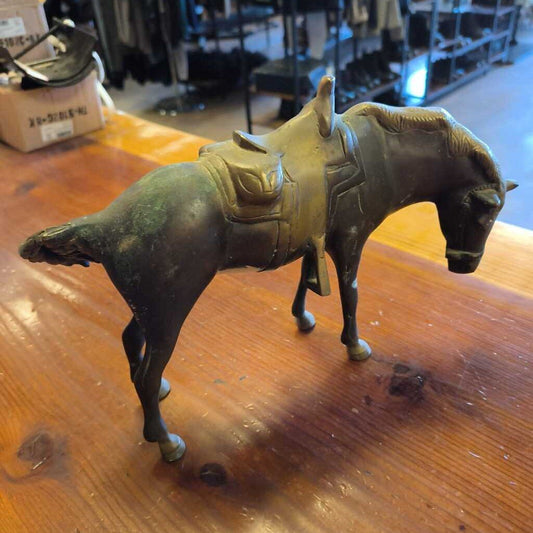 brass metal horse