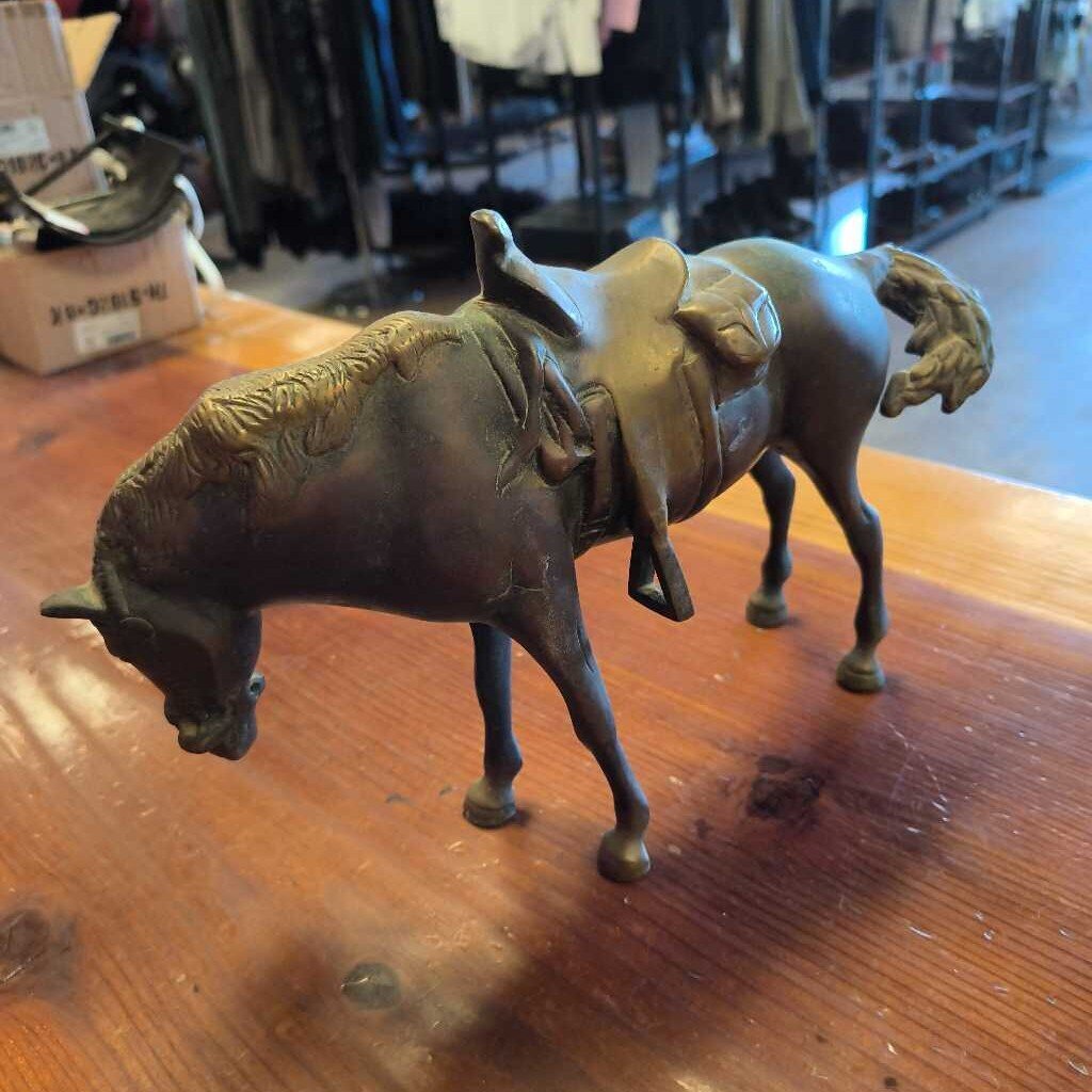 brass metal horse