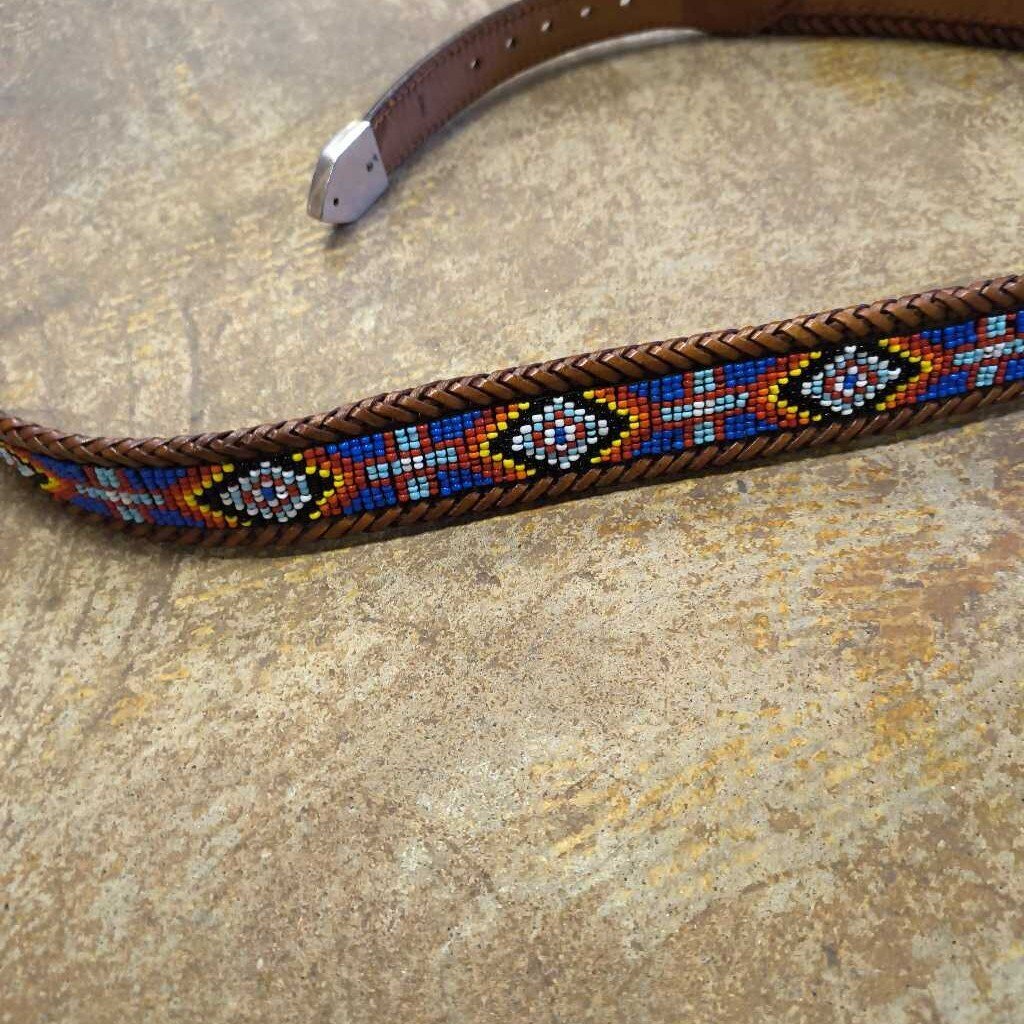 Leather and beaded!