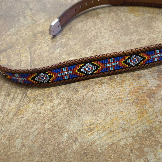 Leather and beaded!