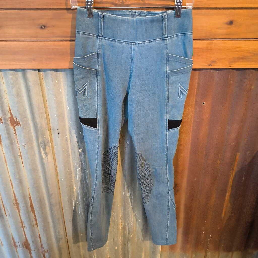 Knee patch jean material