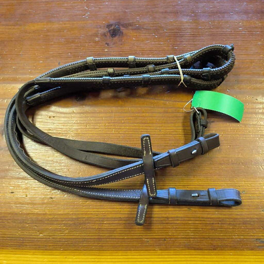 raised fancy stitch rubber grip/ lether stops
