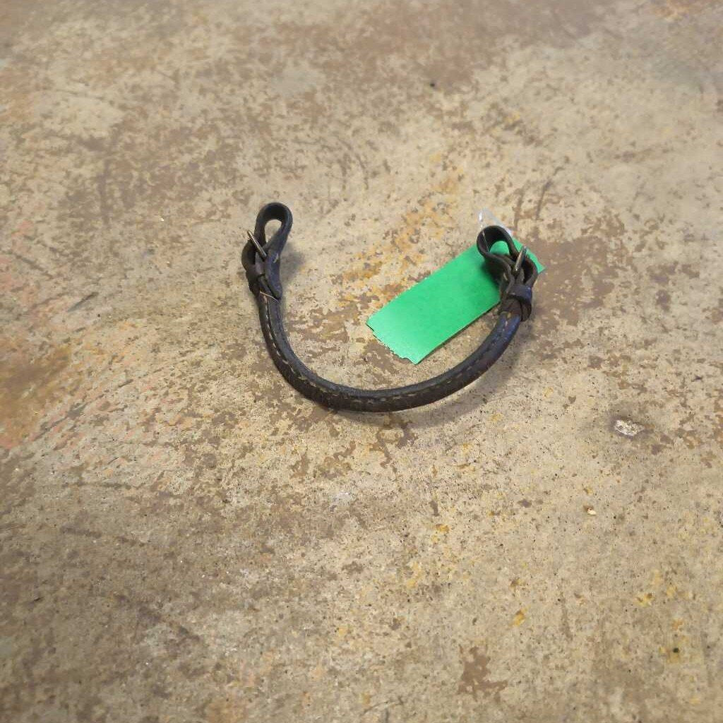 rolled leather curb strap