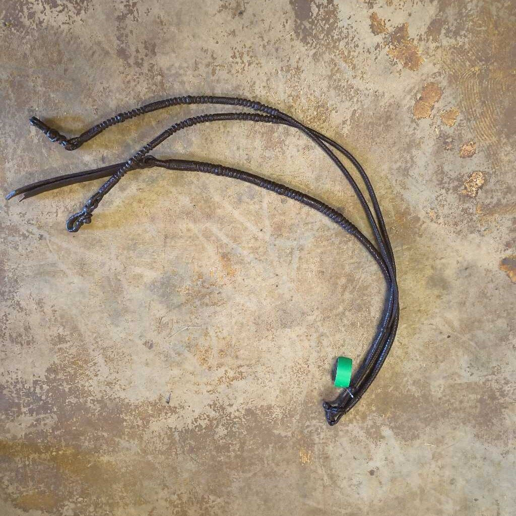 Leather braided Rommel reins