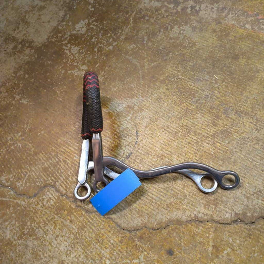 Long shank, leather nose hackamore