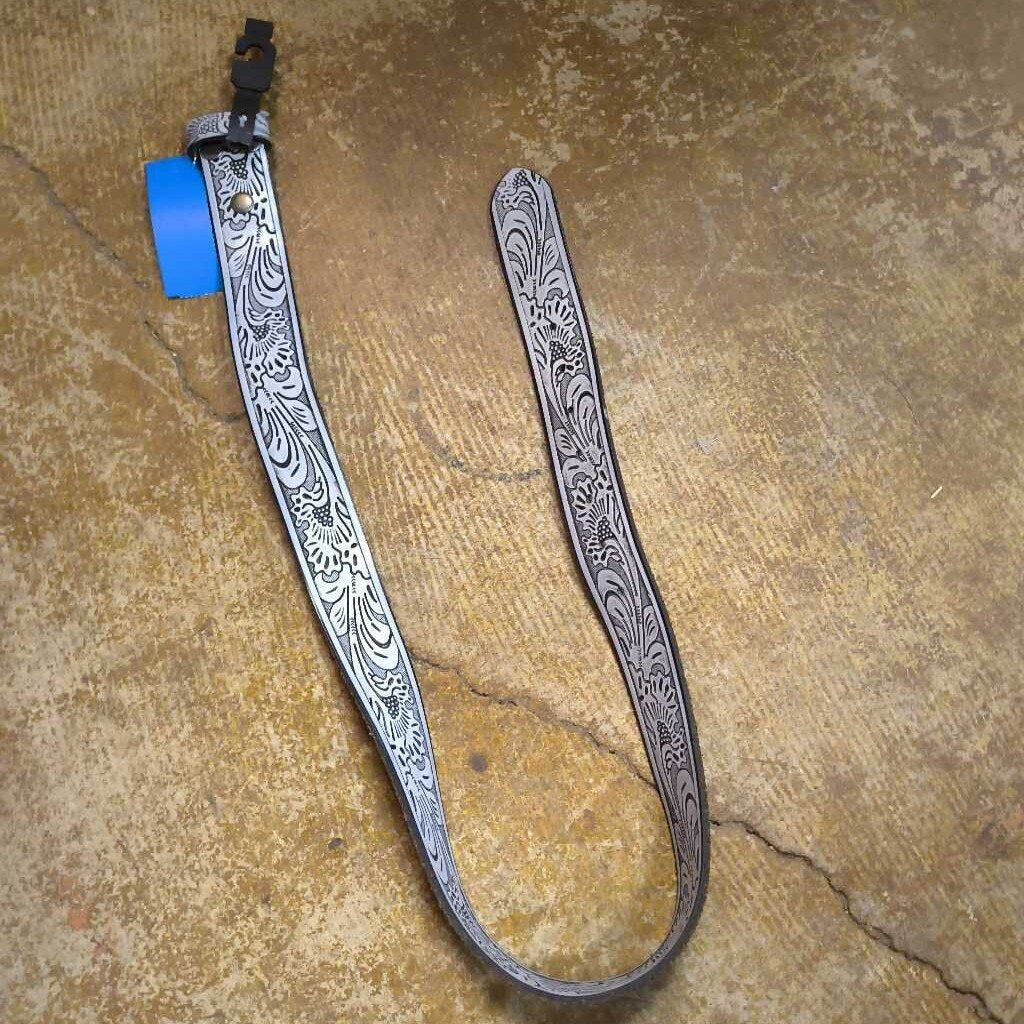 Leather belt/ floral