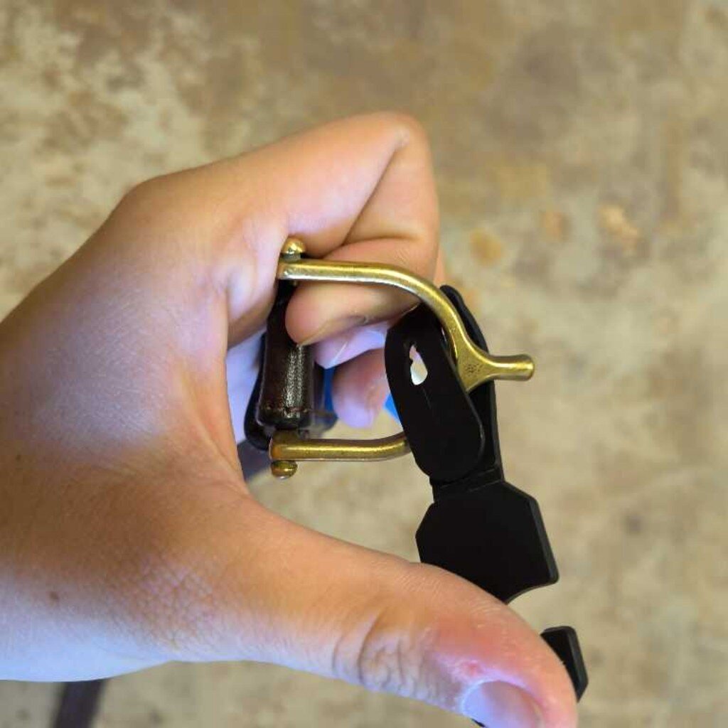 Leather belt- spur detail