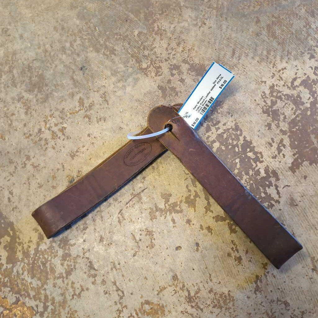 Leather slobber straps