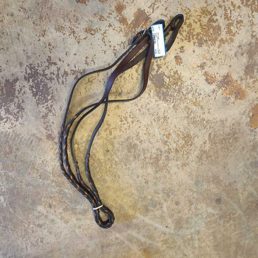 Braided english reins