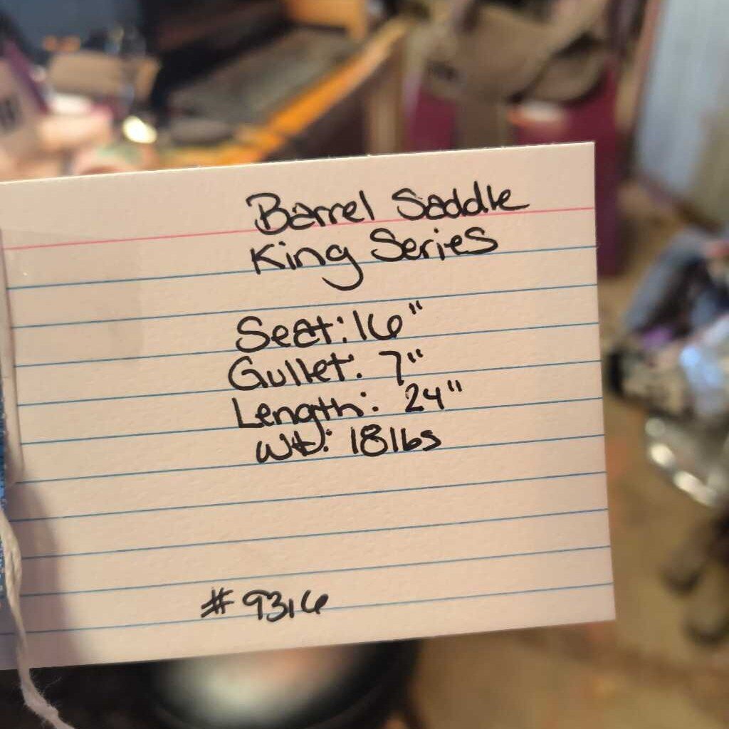 barrel saddle