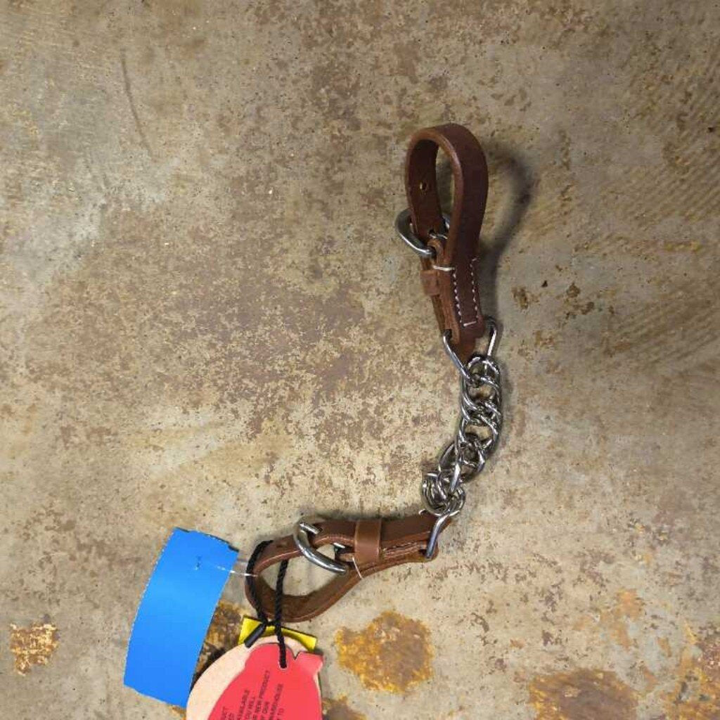 Leather with knot ends