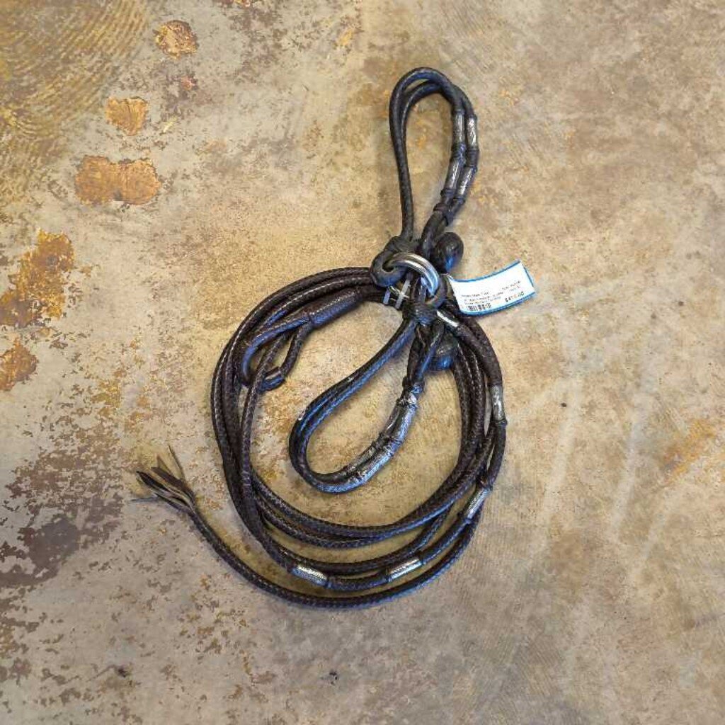 Kangaroo leather hobbles and riata Sterling details