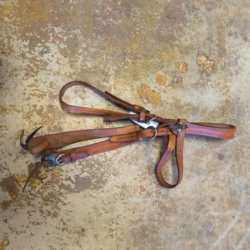 Browband leather bridle- Barbwire