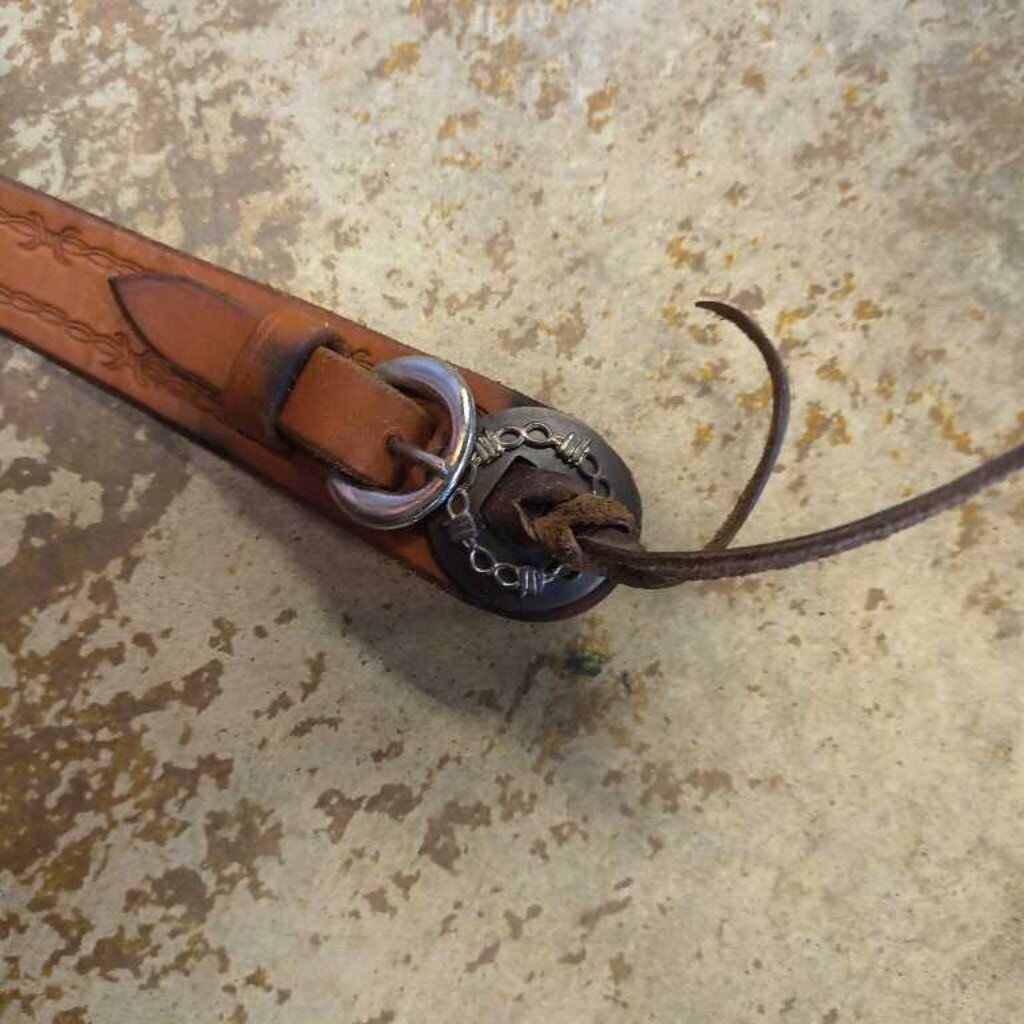 Browband leather bridle- Barbwire