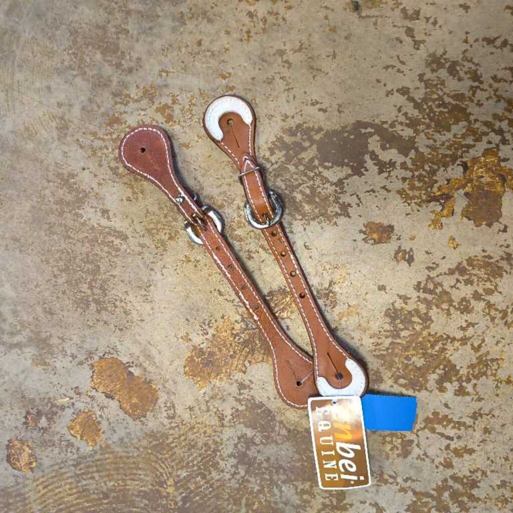 Leather western spur straps