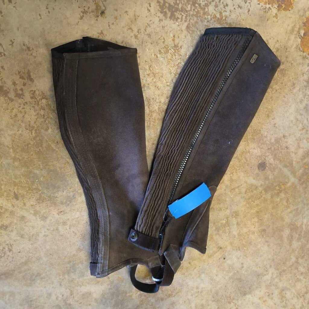 Suede half chaps