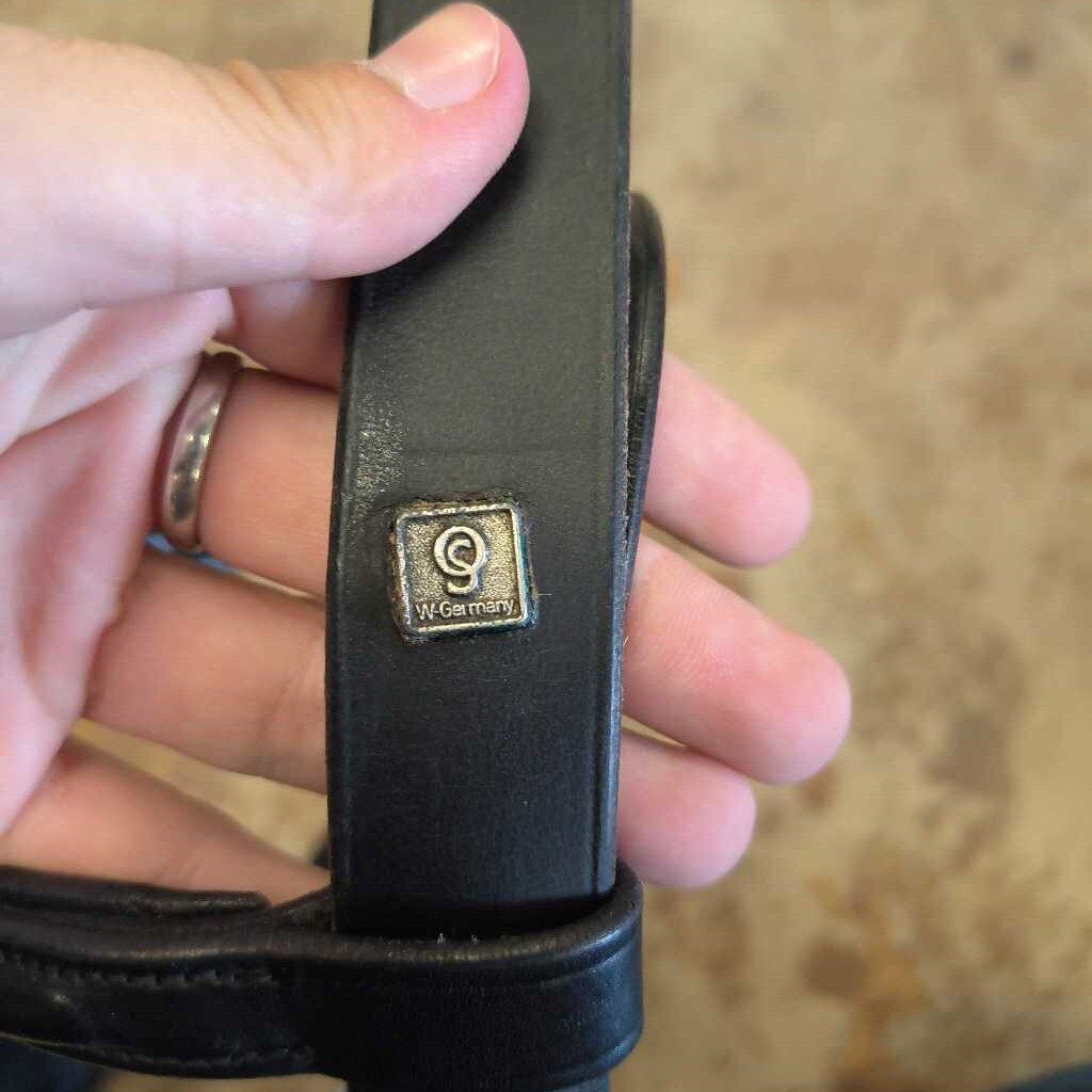 Padded and raised dressage bridle