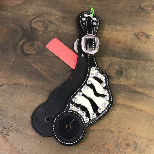 Spur Straps Zebra on hide