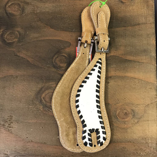 Western Spur Straps White