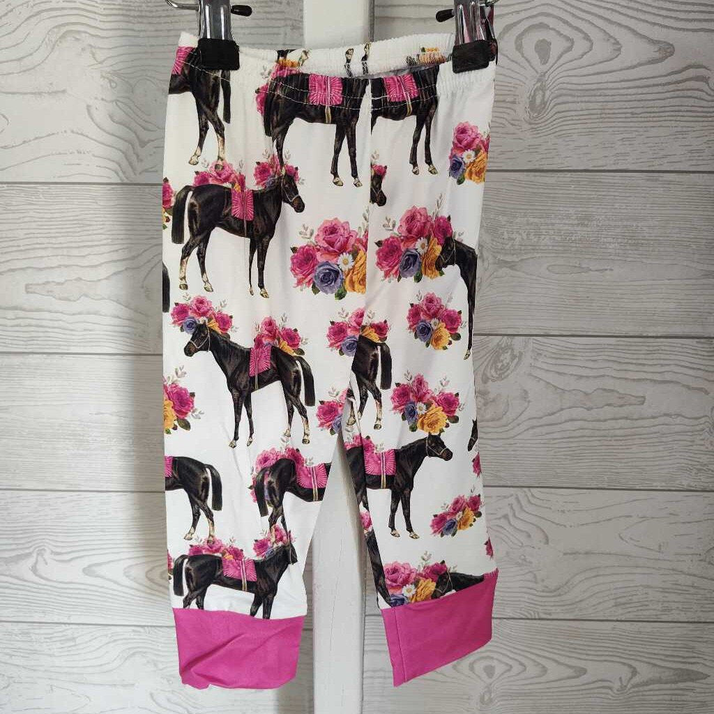 Floral Horse Print