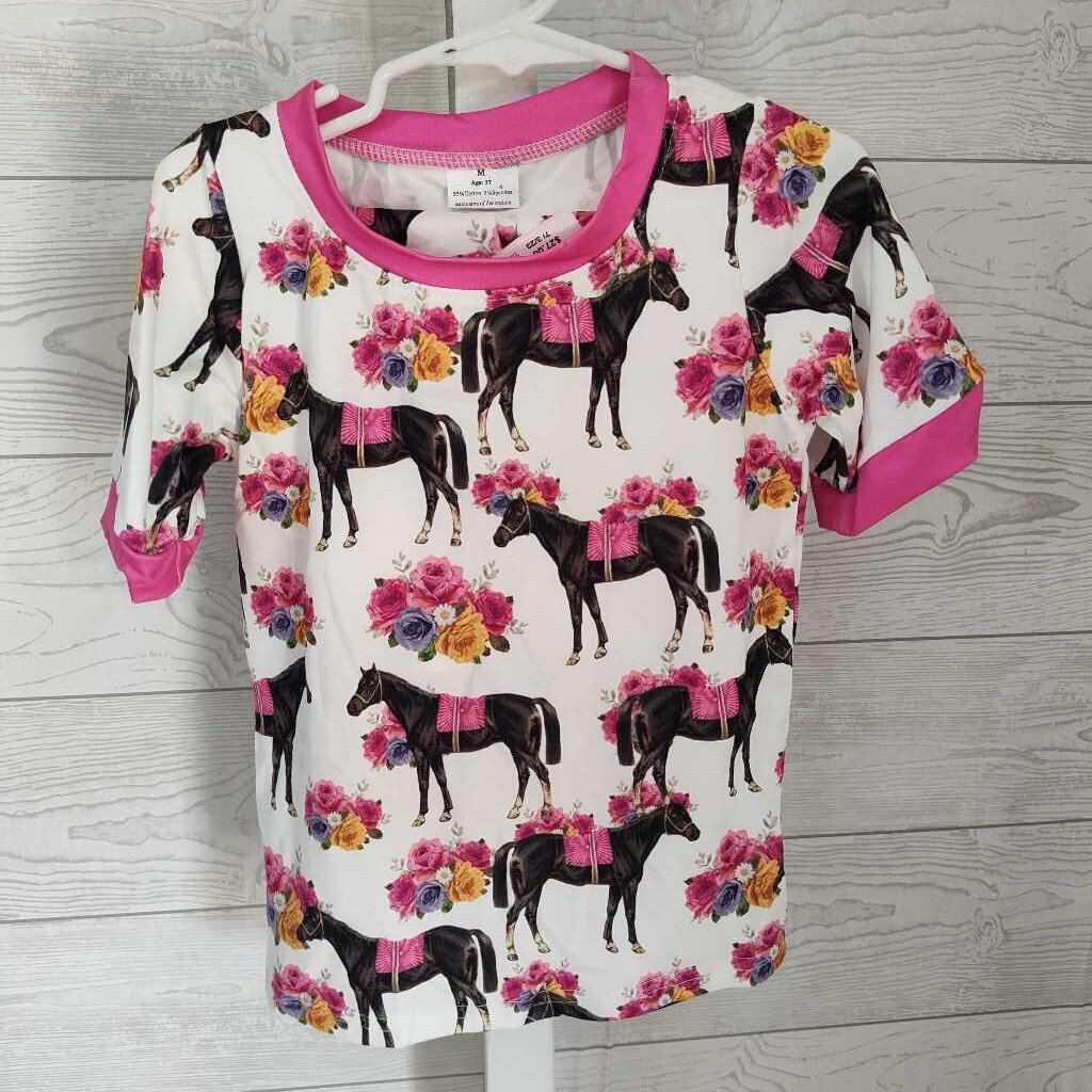 Floral Horse Print